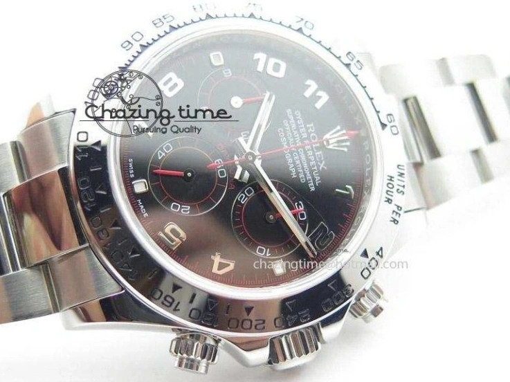 0216 SmartChoice Daytona 116509 JF Best Edition Black Dial On SS Bracelet A 4023